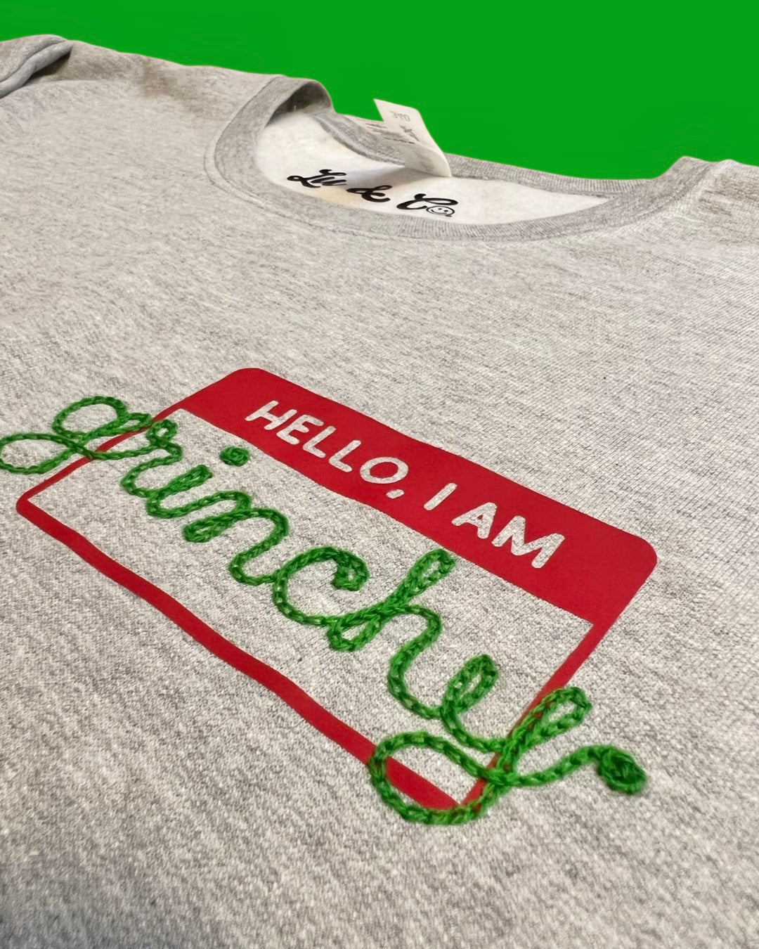 "Hello, I Am" Chainstitch Sweatshirt