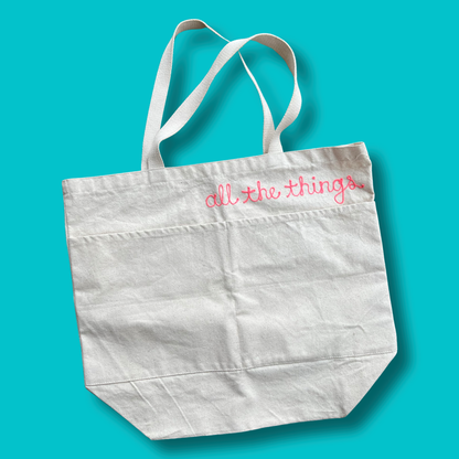 Custom Chainstitch Canvas Tote