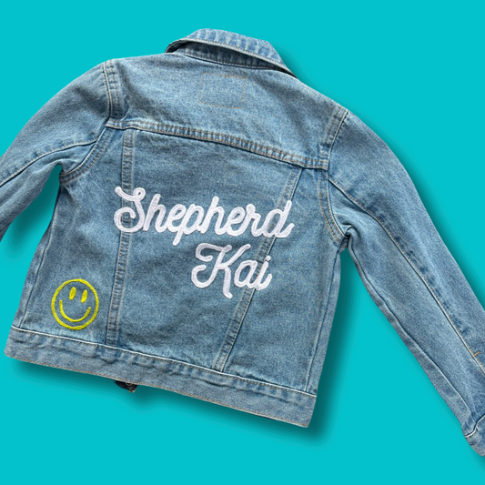 Kids Custom Chainstitch Denim Jacket