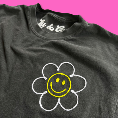 Cropped Vintage Chainstitch Tee