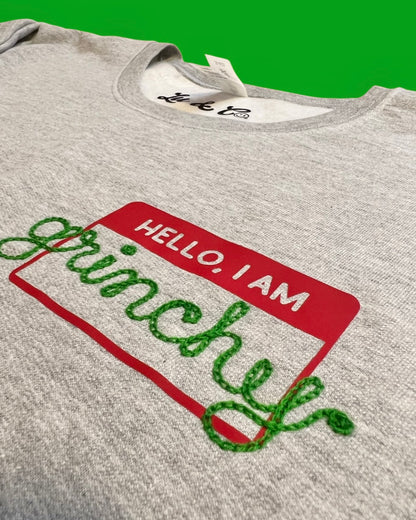 "Hello, I Am" Chainstitch Sweatshirt